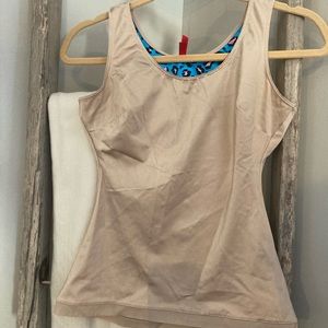 SPANX Simplicity Nude Shapewear Compression Tank Sz L
